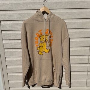 Teddy swims hoodie xl beige 2025 tour concert bear
